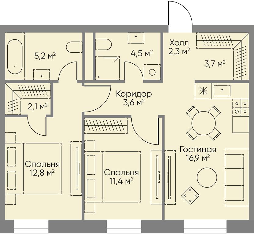 1-BD Apartment Sale, 40.5 sq. m. at Stories, zhiloy kompleks Storis na Mosfilmovskoy, kvartal Kinematograficheskiy, Moscow, Russia #1 1-BD Apartment Sale, 40.5 sq. m. at Stories, zhiloy kompleks Storis na Mosfilmovskoy, kvartal Kinematograficheskiy, Moscow, Russia #1