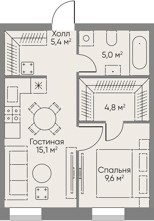 1-BD Apartment Sale, 39.9 sq. m. at Stories, zhiloy kompleks Storis na Mosfilmovskoy, kvartal Kinematograficheskiy, Moscow, Russia #1 1-BD Apartment Sale, 39.9 sq. m. at Stories, zhiloy kompleks Storis na Mosfilmovskoy, kvartal Kinematograficheskiy, Moscow, Russia #1
