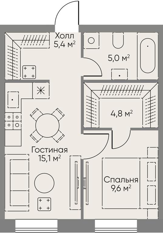 1-BD Apartment Sale, 39.9 sq. m. at Stories, zhiloy kompleks Storis na Mosfilmovskoy, kvartal Kinematograficheskiy, Moscow, Russia #1 1-BD Apartment Sale, 39.9 sq. m. at Stories, zhiloy kompleks Storis na Mosfilmovskoy, kvartal Kinematograficheskiy, Moscow, Russia #1