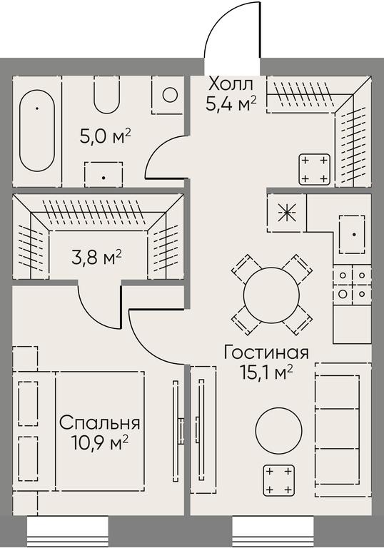 1-BD Apartment Sale, 38.5 sq. m. at Stories, zhiloy kompleks Storis na Mosfilmovskoy, kvartal Kinematograficheskiy, Moscow, Russia #1 1-BD Apartment Sale, 38.5 sq. m. at Stories, zhiloy kompleks Storis na Mosfilmovskoy, kvartal Kinematograficheskiy, Moscow, Russia #1