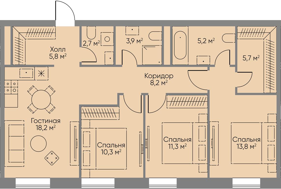 1-BD Apartment Sale, 23 sq. m. at Stories, zhiloy kompleks Storis na Mosfilmovskoy, kvartal Kinematograficheskiy, Moscow, Russia #1 1-BD Apartment Sale, 23 sq. m. at Stories, zhiloy kompleks Storis na Mosfilmovskoy, kvartal Kinematograficheskiy, Moscow, Russia #1
