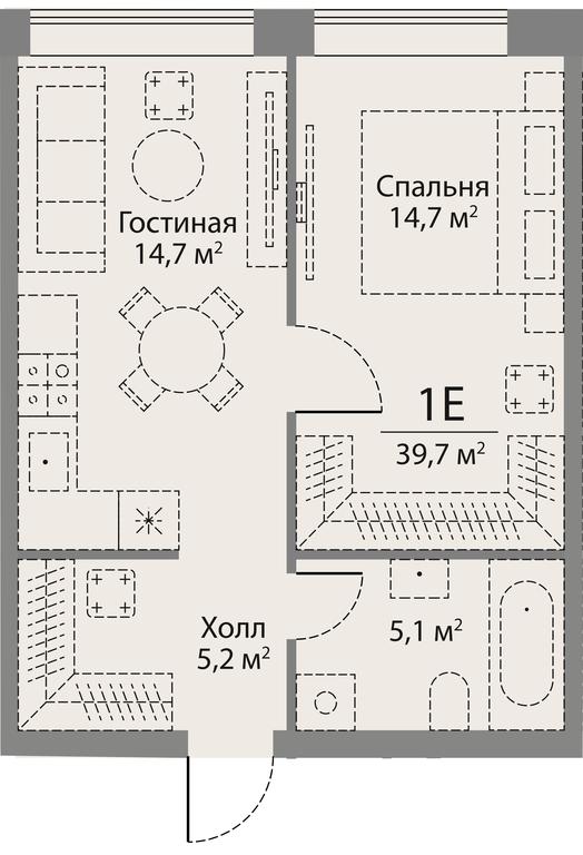 1-BD Apartment Sale, 39.9 sq. m. at Stories, zhiloy kompleks Storis na Mosfilmovskoy, kvartal Kinematograficheskiy, Moscow, Russia #2 1-BD Apartment Sale, 39.9 sq. m. at Stories, zhiloy kompleks Storis na Mosfilmovskoy, kvartal Kinematograficheskiy, Moscow, Russia #2