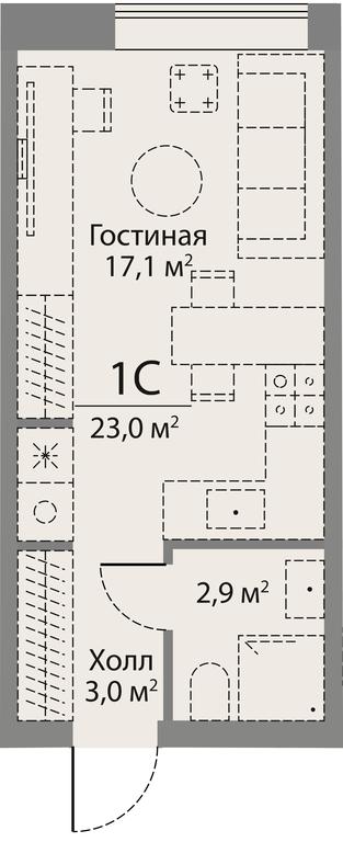 Apartment Sale, 23 sq. m. at Stories, zhiloy kompleks Storis na Mosfilmovskoy, kvartal Kinematograficheskiy, Moscow, Russia #2 Apartment Sale, 23 sq. m. at Stories, zhiloy kompleks Storis na Mosfilmovskoy, kvartal Kinematograficheskiy, Moscow, Russia #2