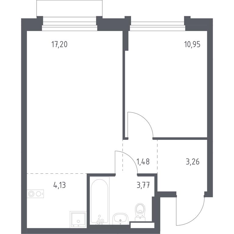 Apartment Sale, 40.79 sq. m. at Novoe Vnukovo, kvartal № 38, Kokoshkino Settlement, Moscow, Russia #1 Apartment Sale, 40.79 sq. m. at Novoe Vnukovo, kvartal № 38, Kokoshkino Settlement, Moscow, Russia #1