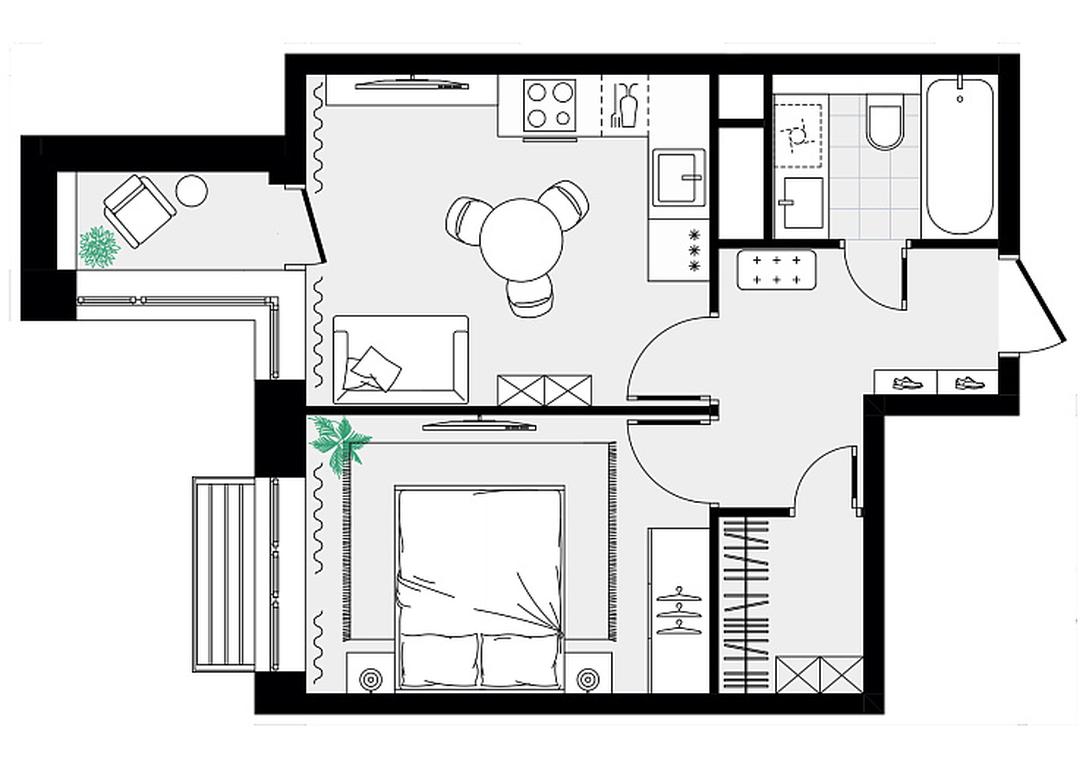 Продажа квартиры, 35,15 м² в ЖК «Новоград Павлино», Косинское шоссе, 2, микрорайон Новое Павлино, Балашиха, Московская область, Россия #2
