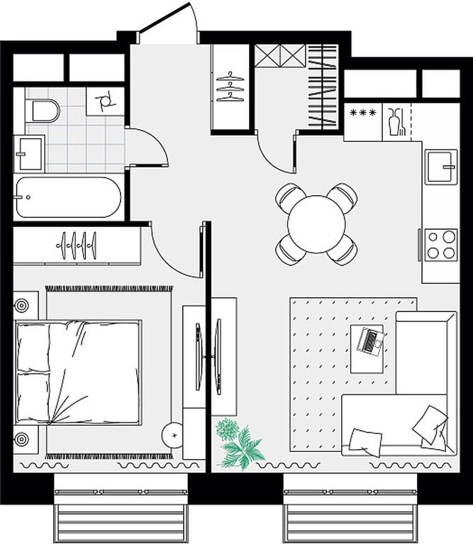 1-BD Apartment Sale, 42.89 sq. m. at Novograd Pavlino, Kosinskoye shosse, 2, Novoye Pavlino Microdistrict, Balashikha, Moscow Region, Russia #2 1-BD Apartment Sale, 42.89 sq. m. at Novograd Pavlino, Kosinskoye shosse, 2, Novoye Pavlino Microdistrict, Balashikha, Moscow Region, Russia #2
