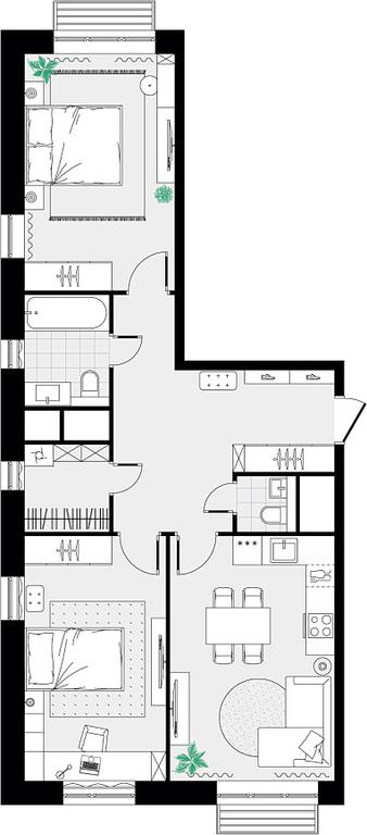 2-BD Apartment Sale, 70.12 sq. m. at Novograd Pavlino, Kosinskoye shosse, 2, Novoye Pavlino Microdistrict, Balashikha, Moscow Region, Russia #2 2-BD Apartment Sale, 70.12 sq. m. at Novograd Pavlino, Kosinskoye shosse, 2, Novoye Pavlino Microdistrict, Balashikha, Moscow Region, Russia #2