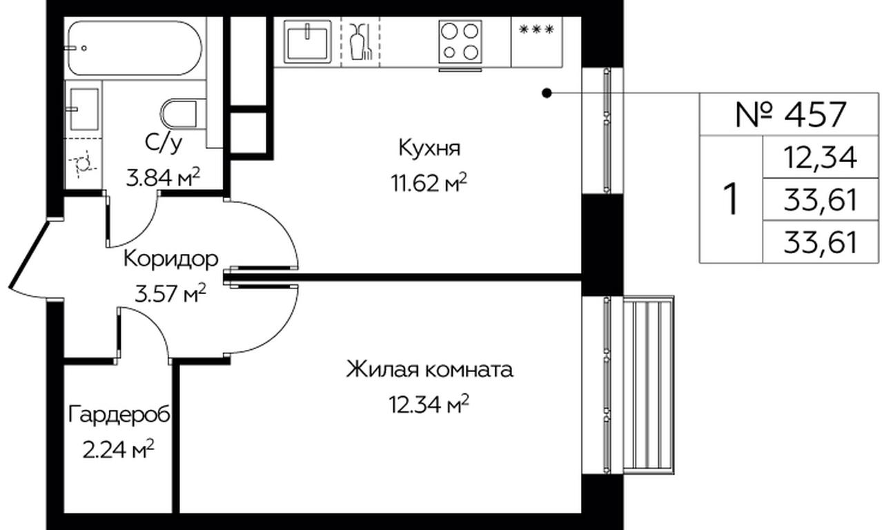Apartment Sale, 33.61 sq. m. at Novograd Pavlino, Kosinskoye shosse, 2, Novoye Pavlino Microdistrict, Balashikha, Moscow Region, Russia #1 Apartment Sale, 33.61 sq. m. at Novograd Pavlino, Kosinskoye shosse, 2, Novoye Pavlino Microdistrict, Balashikha, Moscow Region, Russia #1