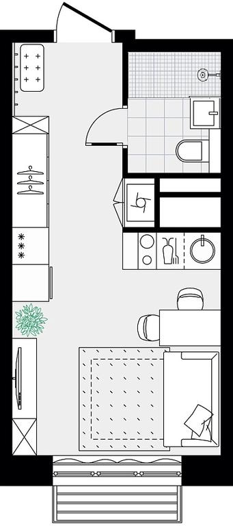 Apartment Sale, 21.26 sq. m. at Novograd Pavlino, Kosinskoye shosse, 2, Novoye Pavlino Microdistrict, Balashikha, Moscow Region, Russia #2 Apartment Sale, 21.26 sq. m. at Novograd Pavlino, Kosinskoye shosse, 2, Novoye Pavlino Microdistrict, Balashikha, Moscow Region, Russia #2