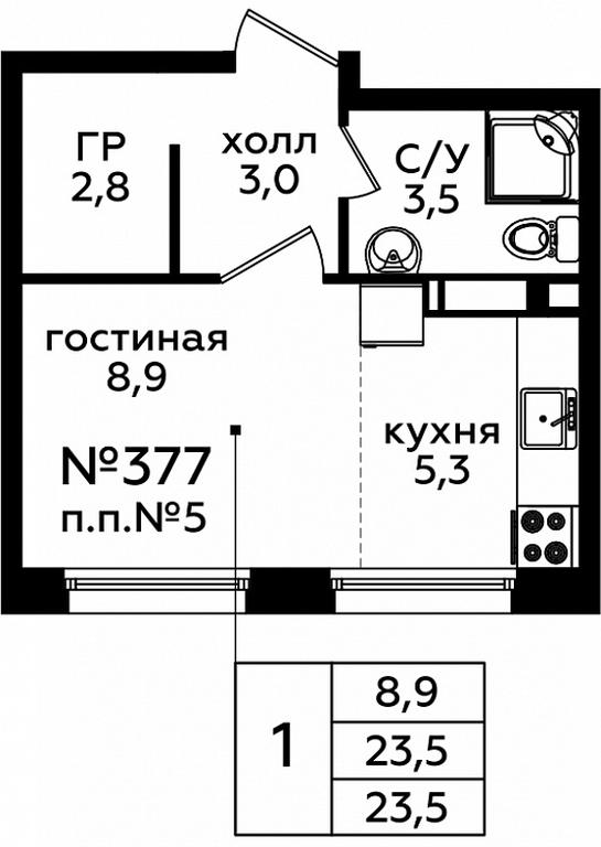 Apartment Sale, 23.2 sq. m. at Eko Bunino, prospekt Kuprina, 34к1, Sosenskoye Settlement, Moscow, Russia #1 Apartment Sale, 23.2 sq. m. at Eko Bunino, prospekt Kuprina, 34к1, Sosenskoye Settlement, Moscow, Russia #1
