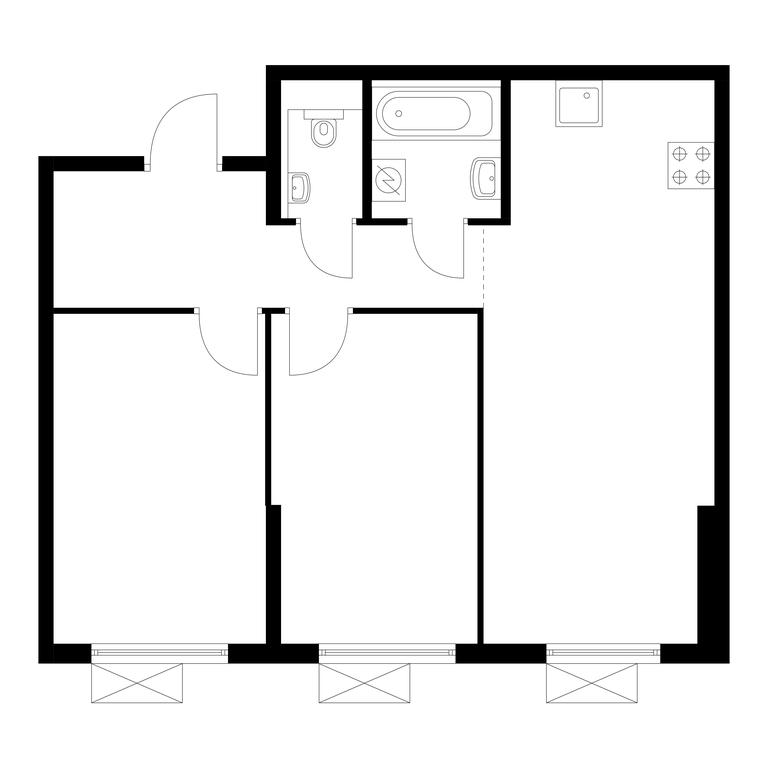 2-BD Apartment Sale, 57.5 sq. m. at Liublinskiy Park, Lyublinskaya Street, 78к2, Moscow, Russia #1 2-BD Apartment Sale, 57.5 sq. m. at Liublinskiy Park, Lyublinskaya Street, 78к2, Moscow, Russia #1