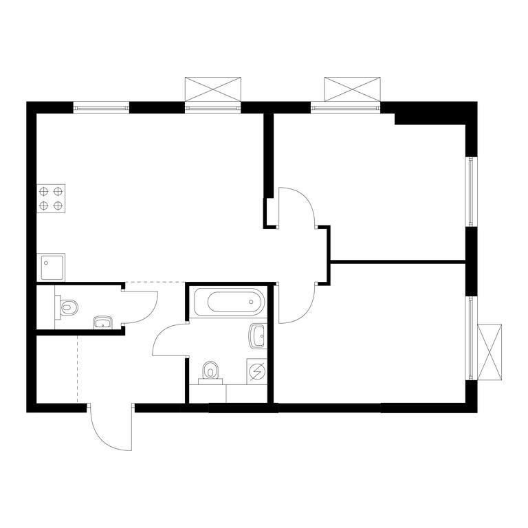 2-BD Apartment Sale, 53.6 sq. m. at Liublinskiy Park, Lyublinskaya Street, 78к2, Moscow, Russia #1 2-BD Apartment Sale, 53.6 sq. m. at Liublinskiy Park, Lyublinskaya Street, 78к2, Moscow, Russia #1