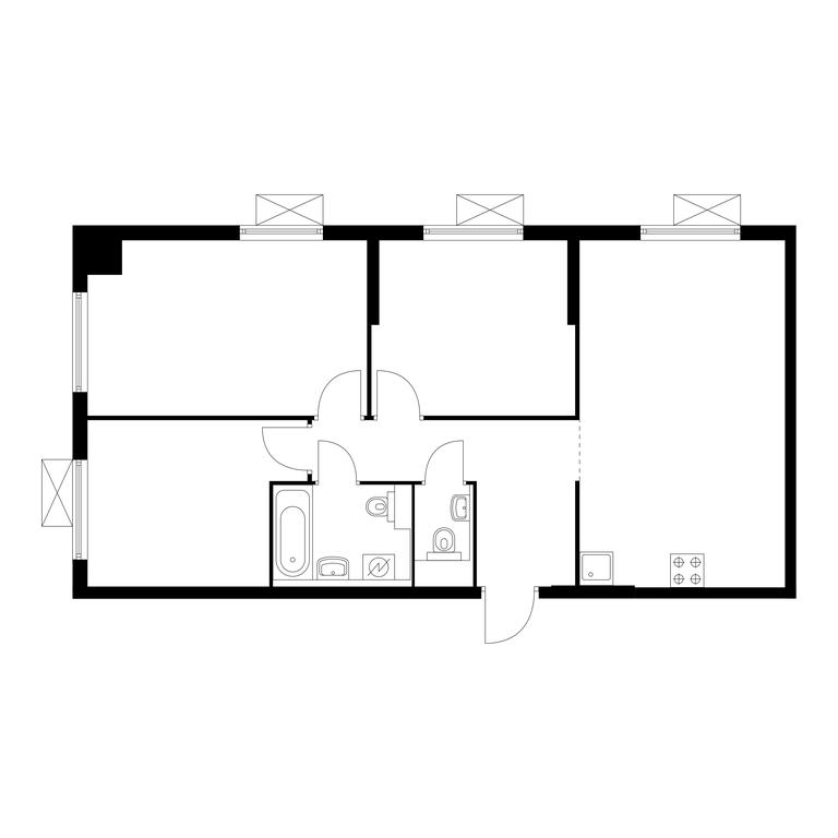 3-BD Apartment Sale, 73.8平方米 at Liublinskiy Park, Lyublinskaya Street, 78к2, Moscow, Russia #1 3-BD Apartment Sale, 73.8平方米 at Liublinskiy Park, Lyublinskaya Street, 78к2, Moscow, Russia #1