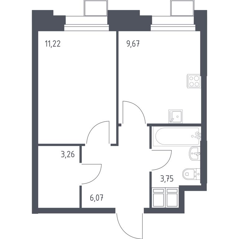 Apartment Sale, 34.14平方米 at Troparevo Park, Kiyevskoye shosse, 21-y kilometr, 3с4, Mosrentgen Settlement, Moscow, Russia #1 Apartment Sale, 34.14平方米 at Troparevo Park, Kiyevskoye shosse, 21-y kilometr, 3с4, Mosrentgen Settlement, Moscow, Russia #1