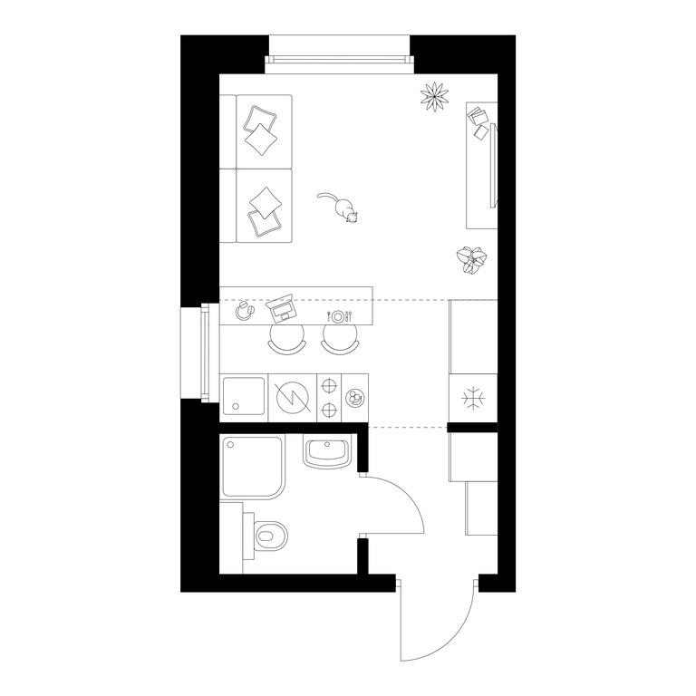 Apartment Sale, 19.5 sq. m. at Polar, Polyarnaya Street, 39Б, Moscow, Russia #2 Apartment Sale, 19.5 sq. m. at Polar, Polyarnaya Street, 39Б, Moscow, Russia #2