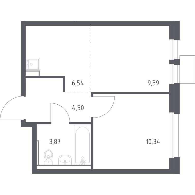 Apartment Sale, 34.64平方米 at Kvartal Ivakino, kvartal Ivakino, mikrorayon Klyazma-Starbeyevo, Khimki, Moscow Region, Russia #1 Apartment Sale, 34.64平方米 at Kvartal Ivakino, kvartal Ivakino, mikrorayon Klyazma-Starbeyevo, Khimki, Moscow Region, Russia #1