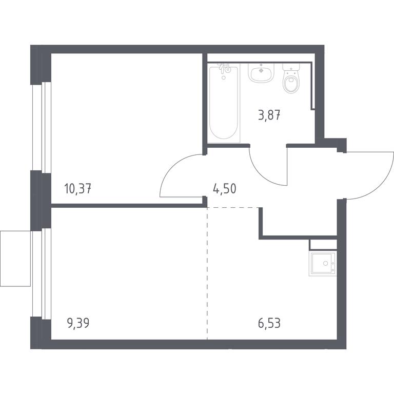 Apartment Sale, 34.66 sq. m. at Kvartal Ivakino, kvartal Ivakino, mikrorayon Klyazma-Starbeyevo, Khimki, Moscow Region, Russia #1 Apartment Sale, 34.66 sq. m. at Kvartal Ivakino, kvartal Ivakino, mikrorayon Klyazma-Starbeyevo, Khimki, Moscow Region, Russia #1