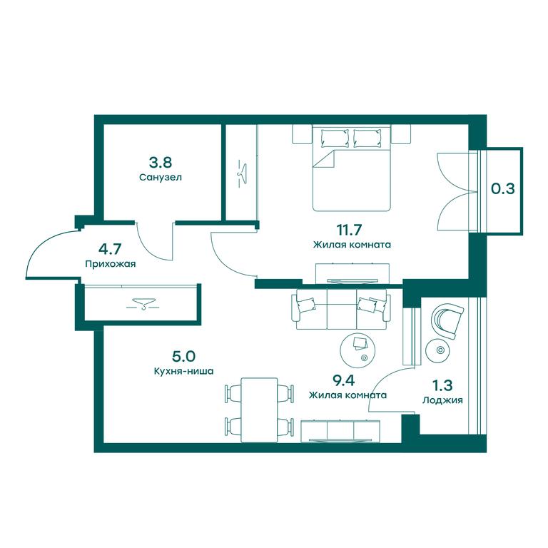 Apartment Sale, 34.5平方米 at Ravnovesie, zhiloy kompleks Ravnovesiye, selo Perkhushkovo, Odintsovskiy City District, Moscow Region, Russia #1 Apartment Sale, 34.5平方米 at Ravnovesie, zhiloy kompleks Ravnovesiye, selo Perkhushkovo, Odintsovskiy City District, Moscow Region, Russia #1