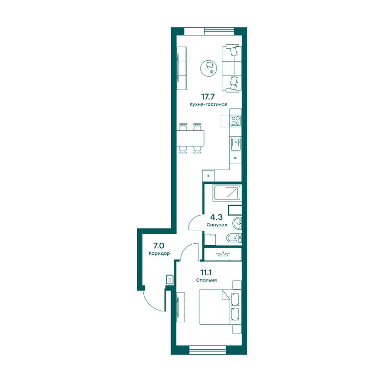1-BD Apartment Sale, 40.1 sq. m. at Ravnovesie, zhiloy kompleks Ravnovesiye, selo Perkhushkovo, Odintsovskiy City District, Moscow Region, Russia #1 1-BD Apartment Sale, 40.1 sq. m. at Ravnovesie, zhiloy kompleks Ravnovesiye, selo Perkhushkovo, Odintsovskiy City District, Moscow Region, Russia #1