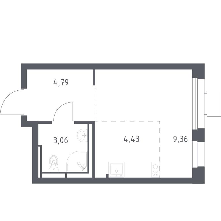 Apartment Sale, 21.1 sq. m. at Tomilino Park, 1-y kvartal, posyolok Zhilino-1, Lubertsy City District, Moscow Region, Russia #1 Apartment Sale, 21.1 sq. m. at Tomilino Park, 1-y kvartal, posyolok Zhilino-1, Lubertsy City District, Moscow Region, Russia #1