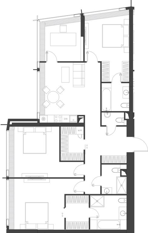 3-BD Apartment Sale, 129.72平方米 at Dom Dau, 1st Krasnogvardeysky Drive, 12с6, Moscow, Russia #1 3-BD Apartment Sale, 129.72平方米 at Dom Dau, 1st Krasnogvardeysky Drive, 12с6, Moscow, Russia #1