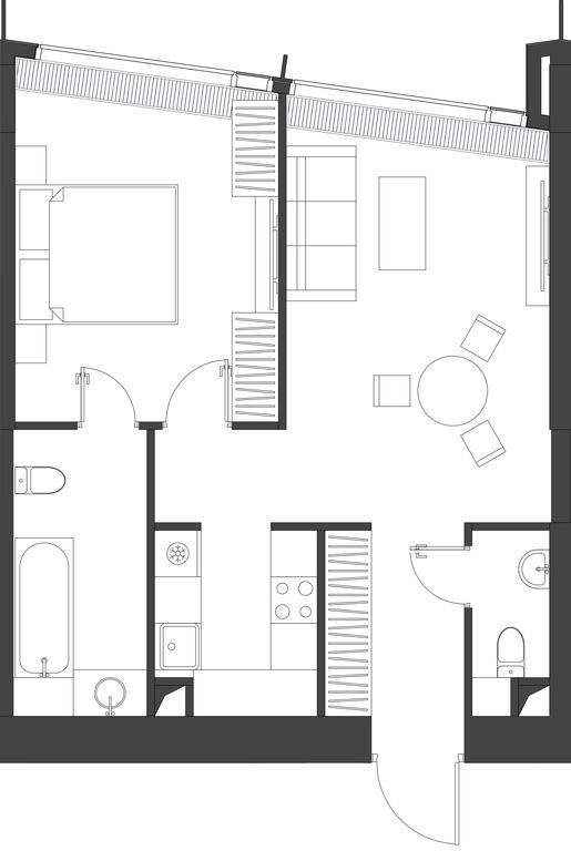 1-BD Apartment Sale, 54.38平方米 at Dom Dau, 1st Krasnogvardeysky Drive, 12с6, Moscow, Russia #1 1-BD Apartment Sale, 54.38平方米 at Dom Dau, 1st Krasnogvardeysky Drive, 12с6, Moscow, Russia #1