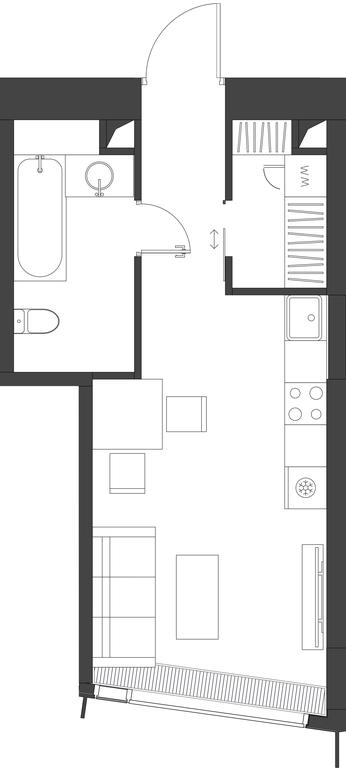 Apartment Sale, 31.45平方米 at Dom Dau, 1st Krasnogvardeysky Drive, 12с6, Moscow, Russia #1 Apartment Sale, 31.45平方米 at Dom Dau, 1st Krasnogvardeysky Drive, 12с6, Moscow, Russia #1