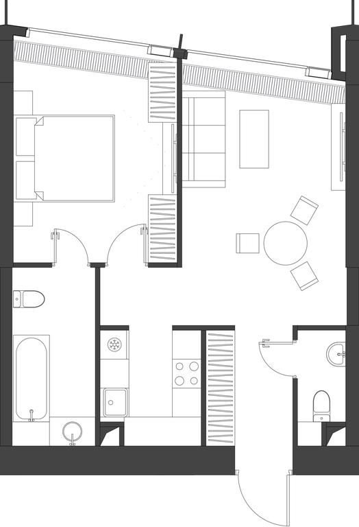 1-BD Apartment Sale, 54.38 sq. m. at Dom Dau, 1st Krasnogvardeysky Drive, 12с6, Moscow, Russia #1 1-BD Apartment Sale, 54.38 sq. m. at Dom Dau, 1st Krasnogvardeysky Drive, 12с6, Moscow, Russia #1