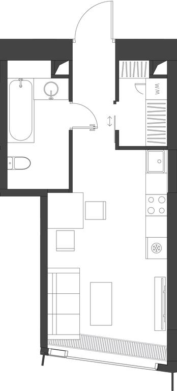Apartment Sale, 31.45平方米 at Dom Dau, 1st Krasnogvardeysky Drive, 12с6, Moscow, Russia #1 Apartment Sale, 31.45平方米 at Dom Dau, 1st Krasnogvardeysky Drive, 12с6, Moscow, Russia #1