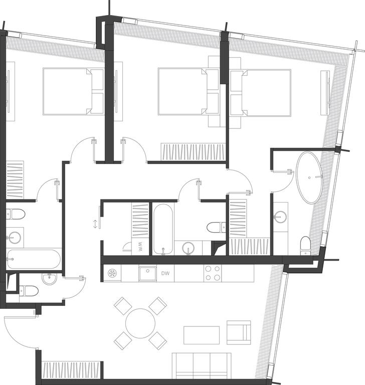 3-BD Apartment Sale, 111.62 sq. m. at Dom Dau, 1st Krasnogvardeysky Drive, 12с6, Moscow, Russia #1 3-BD Apartment Sale, 111.62 sq. m. at Dom Dau, 1st Krasnogvardeysky Drive, 12с6, Moscow, Russia #1