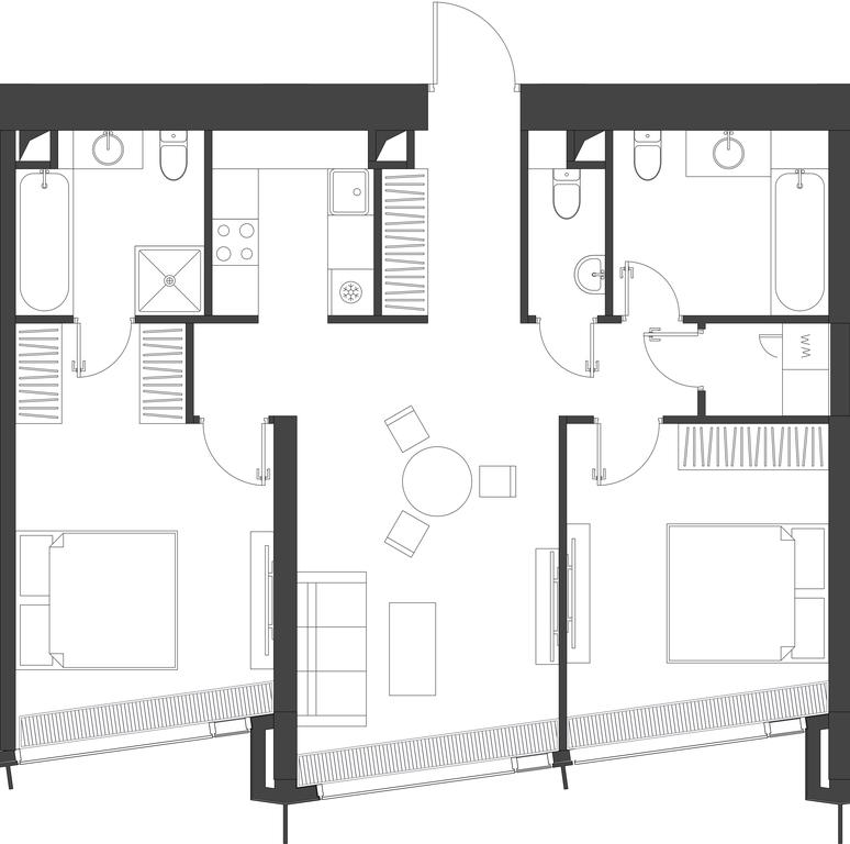 2-BD Apartment Sale, 77.3平方米 at Dom Dau, 1st Krasnogvardeysky Drive, 12с6, Moscow, Russia #1 2-BD Apartment Sale, 77.3平方米 at Dom Dau, 1st Krasnogvardeysky Drive, 12с6, Moscow, Russia #1
