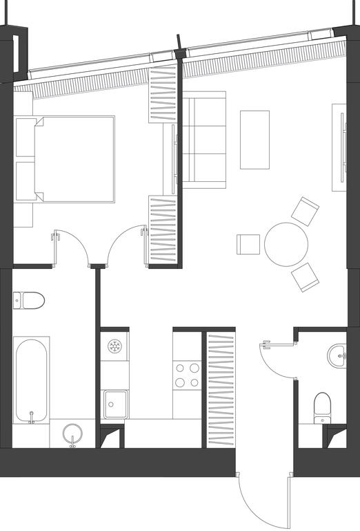 1-BD Apartment Sale, 53.09平方米 at Dom Dau, 1st Krasnogvardeysky Drive, 12с6, Moscow, Russia #1 1-BD Apartment Sale, 53.09平方米 at Dom Dau, 1st Krasnogvardeysky Drive, 12с6, Moscow, Russia #1