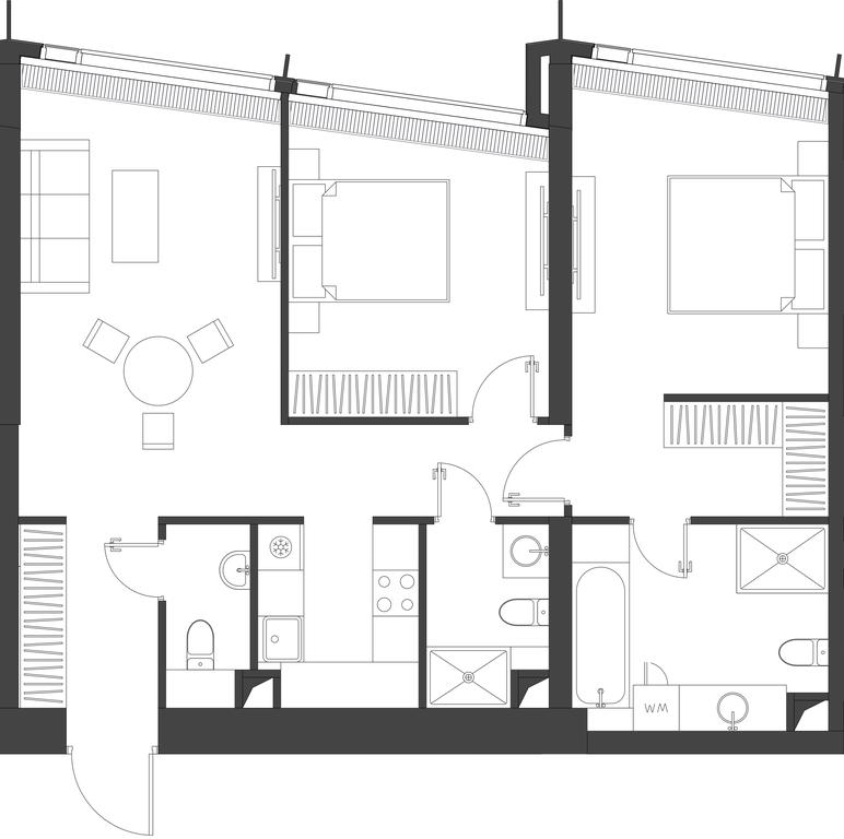 2-BD Apartment Sale, 80.65平方米 at Dom Dau, 1st Krasnogvardeysky Drive, 12с6, Moscow, Russia #1 2-BD Apartment Sale, 80.65平方米 at Dom Dau, 1st Krasnogvardeysky Drive, 12с6, Moscow, Russia #1