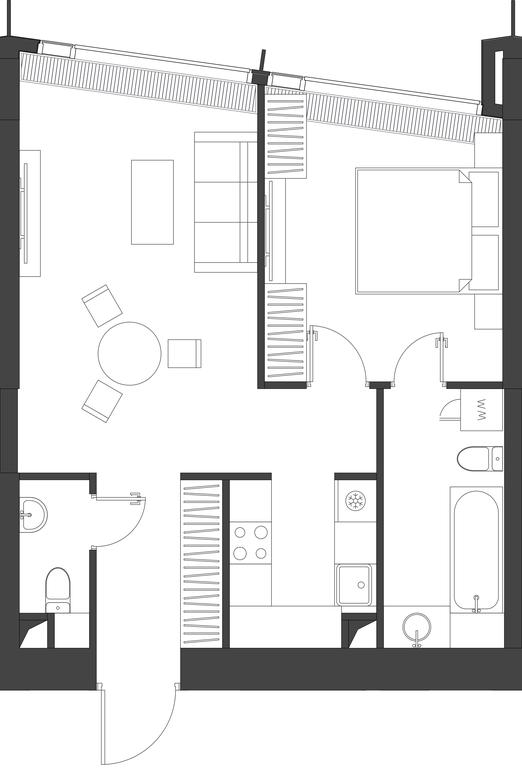 1-BD Apartment Sale, 54.38平方米 at Dom Dau, 1st Krasnogvardeysky Drive, 12с6, Moscow, Russia #1 1-BD Apartment Sale, 54.38平方米 at Dom Dau, 1st Krasnogvardeysky Drive, 12с6, Moscow, Russia #1