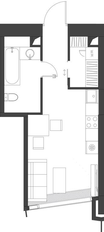 Apartment Sale, 29.8平方米 at Dom Dau, 1st Krasnogvardeysky Drive, 12с6, Moscow, Russia #1