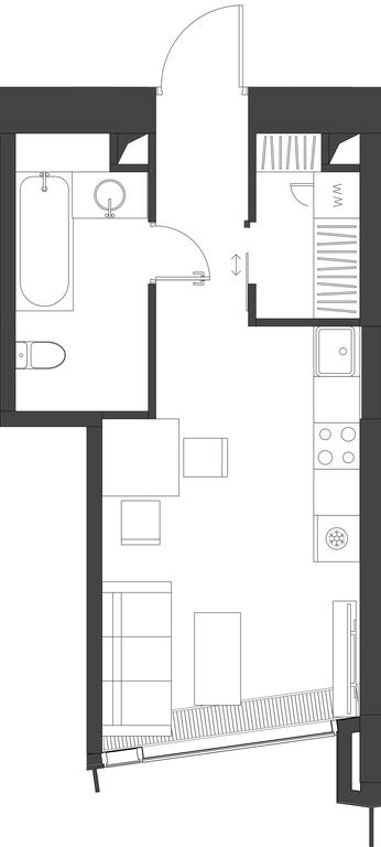 Apartment Sale, 29.8平方米 at Dom Dau, 1st Krasnogvardeysky Drive, 12с6, Moscow, Russia #1 Apartment Sale, 29.8平方米 at Dom Dau, 1st Krasnogvardeysky Drive, 12с6, Moscow, Russia #1
