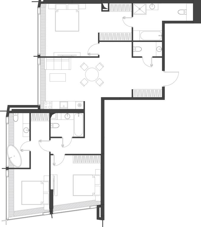 3-BD Apartment Sale, 123.06 sq. m. at Dom Dau, 1st Krasnogvardeysky Drive, 12с6, Moscow, Russia #1 3-BD Apartment Sale, 123.06 sq. m. at Dom Dau, 1st Krasnogvardeysky Drive, 12с6, Moscow, Russia #1
