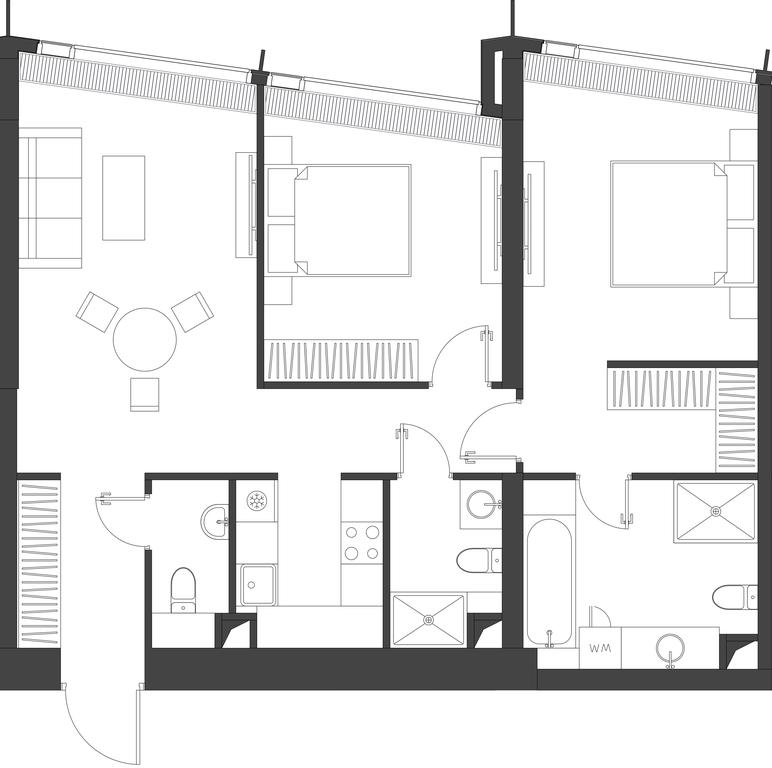 2-BD Apartment Sale, 82.8 sq. m. at Dom Dau, 1st Krasnogvardeysky Drive, 12с6, Moscow, Russia #1 2-BD Apartment Sale, 82.8 sq. m. at Dom Dau, 1st Krasnogvardeysky Drive, 12с6, Moscow, Russia #1