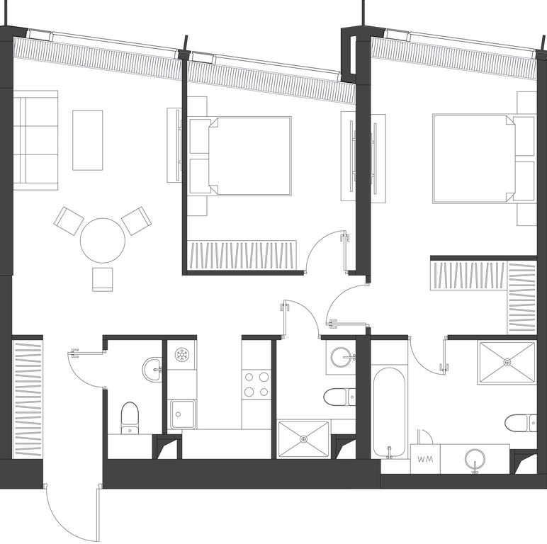 2-BD Apartment Sale, 82.81 sq. m. at Dom Dau, 1st Krasnogvardeysky Drive, 12с6, Moscow, Russia #1 2-BD Apartment Sale, 82.81 sq. m. at Dom Dau, 1st Krasnogvardeysky Drive, 12с6, Moscow, Russia #1