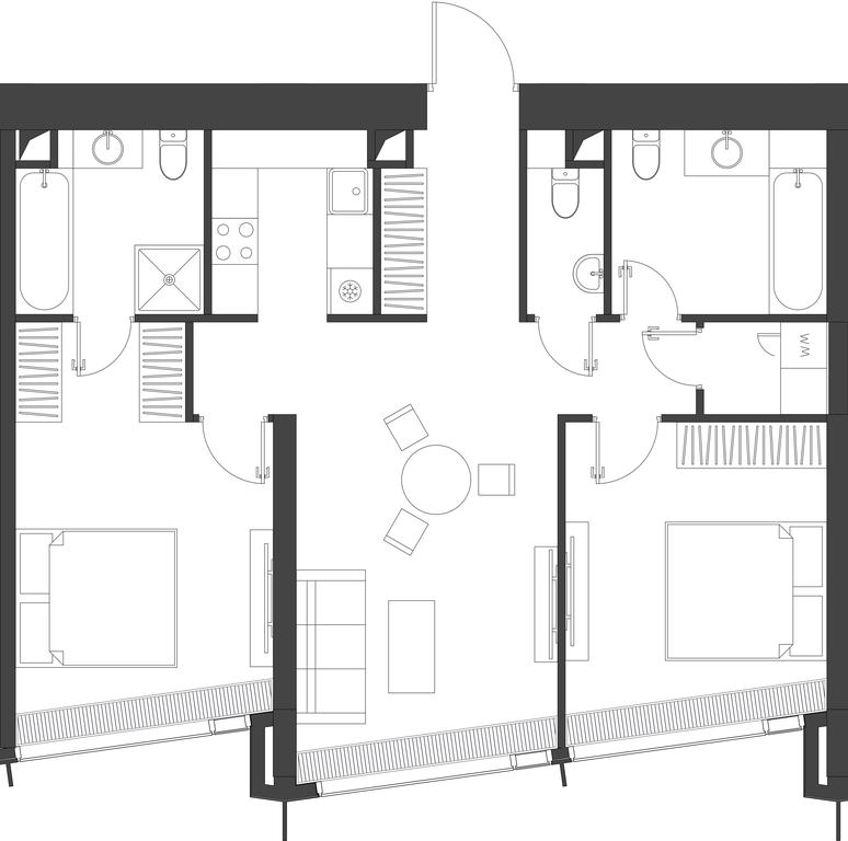 2-BD Apartment Sale, 77.3平方米 at Dom Dau, 1st Krasnogvardeysky Drive, 12с6, Moscow, Russia #1 2-BD Apartment Sale, 77.3平方米 at Dom Dau, 1st Krasnogvardeysky Drive, 12с6, Moscow, Russia #1