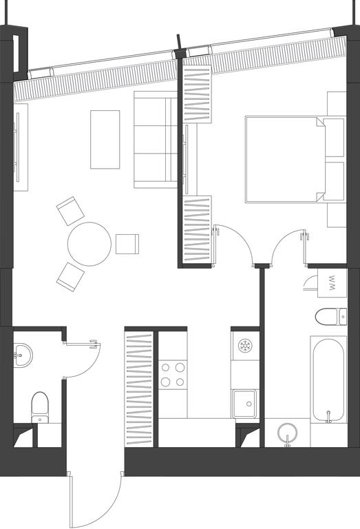 1-BD Apartment Sale, 54.37平方米 at Dom Dau, 1st Krasnogvardeysky Drive, 12с6, Moscow, Russia #1 1-BD Apartment Sale, 54.37平方米 at Dom Dau, 1st Krasnogvardeysky Drive, 12с6, Moscow, Russia #1