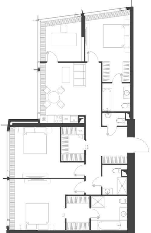3-BD Apartment Sale, 129.72 sq. m. at Dom Dau, 1st Krasnogvardeysky Drive, 12с6, Moscow, Russia #1 3-BD Apartment Sale, 129.72 sq. m. at Dom Dau, 1st Krasnogvardeysky Drive, 12с6, Moscow, Russia #1