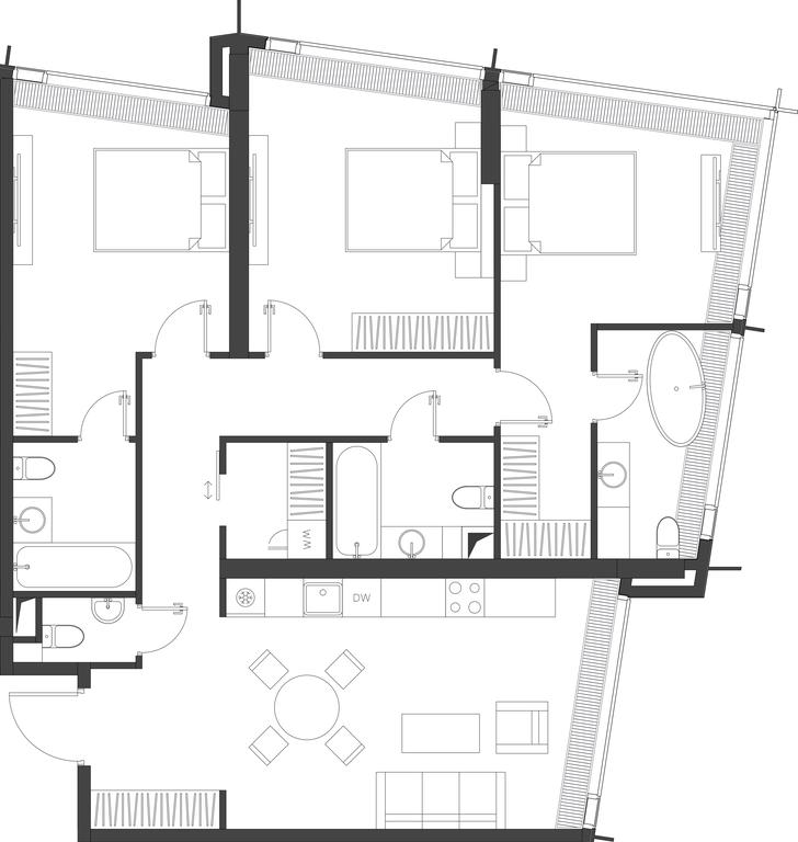 3-BD Apartment Sale, 111.63 sq. m. at Dom Dau, 1st Krasnogvardeysky Drive, 12с6, Moscow, Russia #1 3-BD Apartment Sale, 111.63 sq. m. at Dom Dau, 1st Krasnogvardeysky Drive, 12с6, Moscow, Russia #1