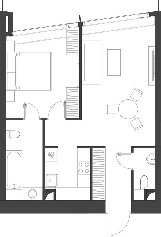 1-BD Apartment Sale, 54.37平方米 at Dom Dau, 1st Krasnogvardeysky Drive, 12с6, Moscow, Russia #1 1-BD Apartment Sale, 54.37平方米 at Dom Dau, 1st Krasnogvardeysky Drive, 12с6, Moscow, Russia #1