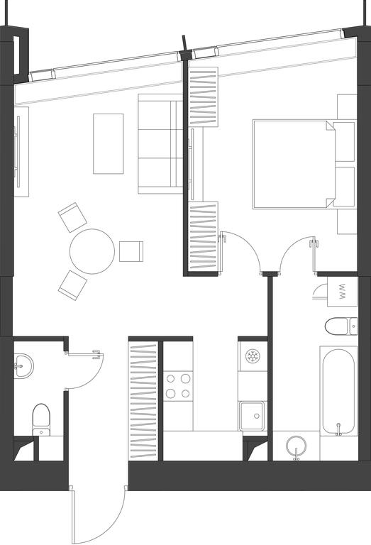 Продажа 1-комн. квартиры, 54,37 м² в ЖК «Дом Дау (Dom Dau)», 1-й Красногвардейский проезд, 12с6, Москва, Россия #1 Продажа 1-комн. квартиры, 54,37 м² в ЖК «Дом Дау (Dom Dau)», 1-й Красногвардейский проезд, 12с6, Москва, Россия #1