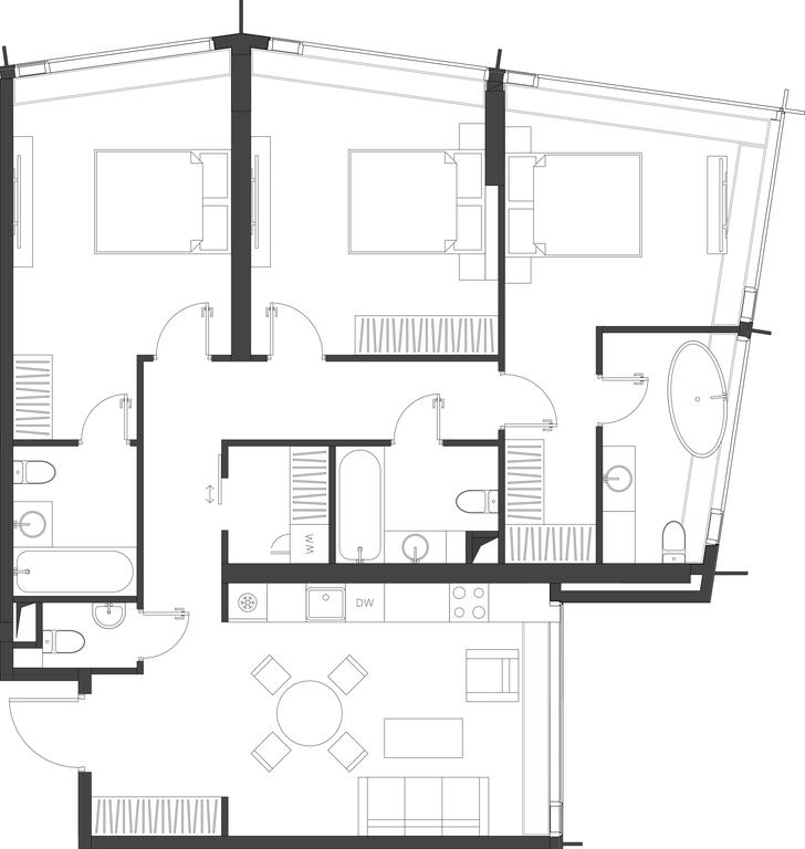 3-BD Apartment Sale, 109.89 sq. m. at Dom Dau, 1st Krasnogvardeysky Drive, 12с6, Moscow, Russia #1 3-BD Apartment Sale, 109.89 sq. m. at Dom Dau, 1st Krasnogvardeysky Drive, 12с6, Moscow, Russia #1