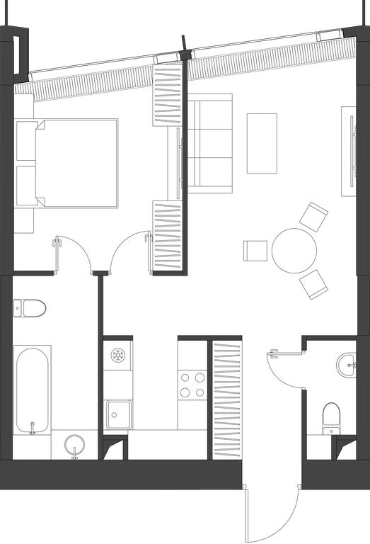 1-BD Apartment Sale, 54.37 sq. m. at Dom Dau, 1st Krasnogvardeysky Drive, 12с6, Moscow, Russia #1 1-BD Apartment Sale, 54.37 sq. m. at Dom Dau, 1st Krasnogvardeysky Drive, 12с6, Moscow, Russia #1