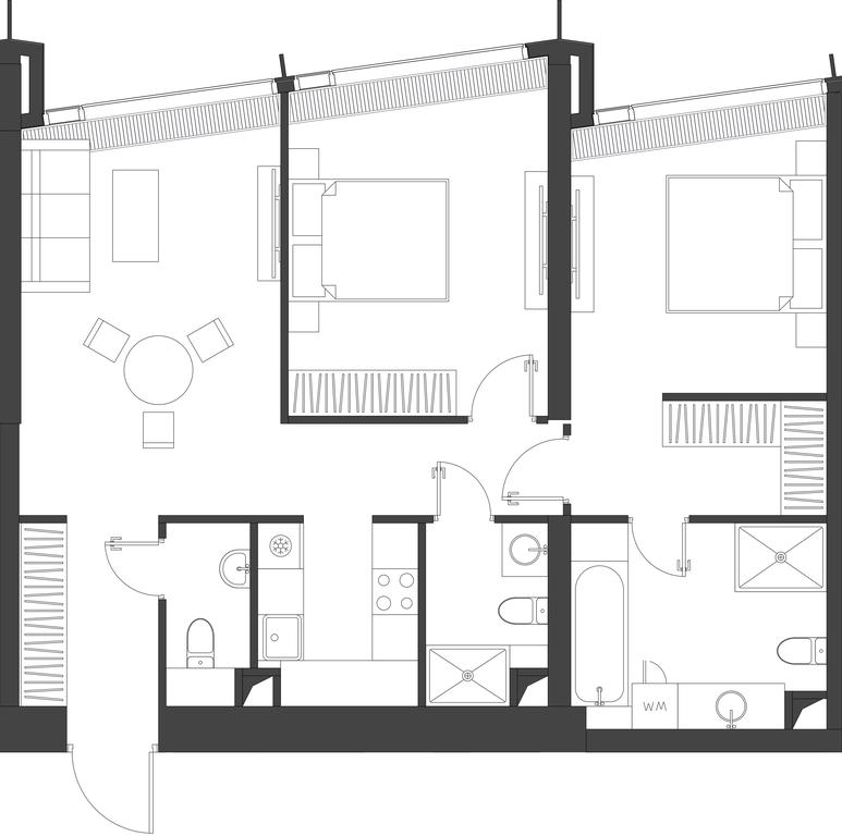 2-BD Apartment Sale, 81.15平方米 at Dom Dau, 1st Krasnogvardeysky Drive, 12с6, Moscow, Russia #1 2-BD Apartment Sale, 81.15平方米 at Dom Dau, 1st Krasnogvardeysky Drive, 12с6, Moscow, Russia #1