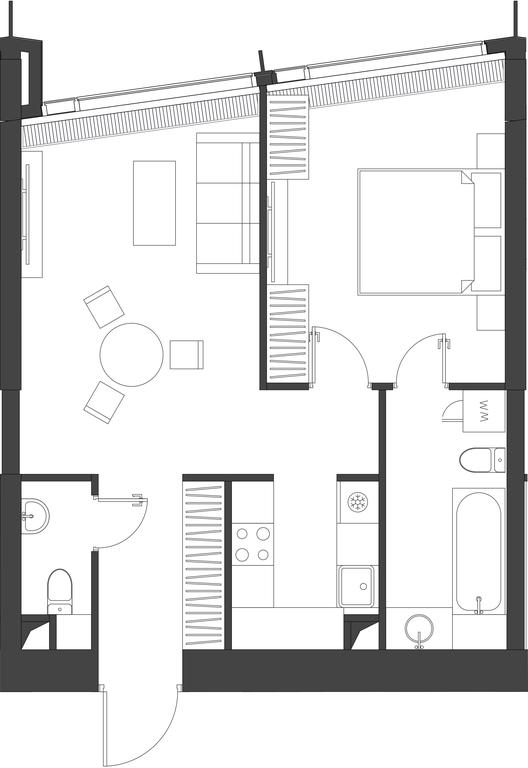 1-BD Apartment Sale, 53.07 sq. m. at Dom Dau, 1st Krasnogvardeysky Drive, 12с6, Moscow, Russia #1 1-BD Apartment Sale, 53.07 sq. m. at Dom Dau, 1st Krasnogvardeysky Drive, 12с6, Moscow, Russia #1