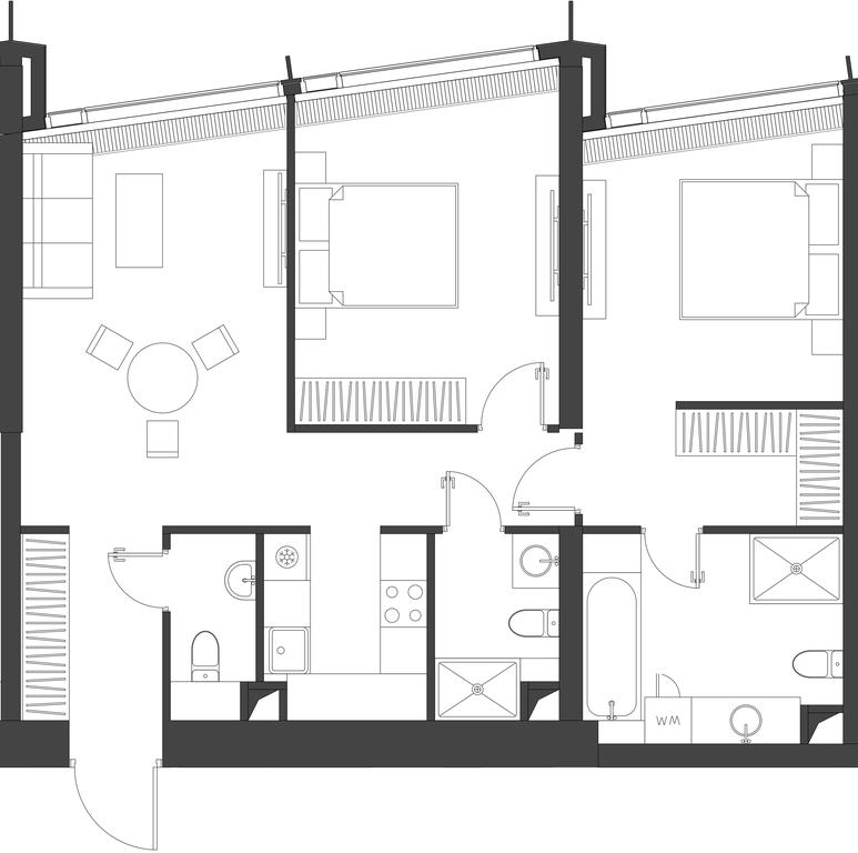 2-BD Apartment Sale, 79.2平方米 at Dom Dau, 1st Krasnogvardeysky Drive, 12с6, Moscow, Russia #1 2-BD Apartment Sale, 79.2平方米 at Dom Dau, 1st Krasnogvardeysky Drive, 12с6, Moscow, Russia #1